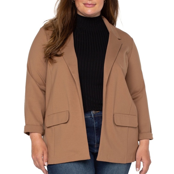 Liverpool Los Angeles Boyfriend Blazer with Princess Dart - Maple - 2X - Picture 1 of 9